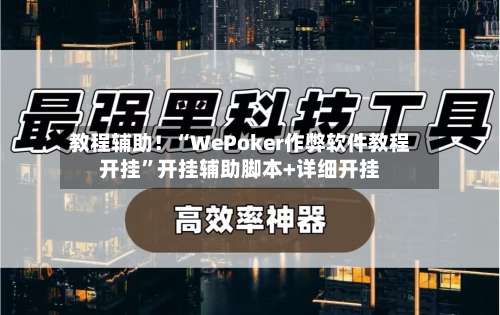 教程辅助！“WePoker作弊软件教程开挂”开挂辅助脚本+详细开挂-第2张图片