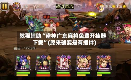 教程辅助“雀神广东麻将免费开挂器下载	”(原来确实是有插件)-第2张图片