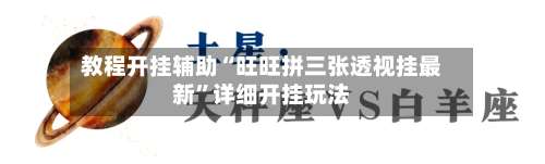教程开挂辅助“旺旺拼三张透视挂最新”详细开挂玩法-第1张图片