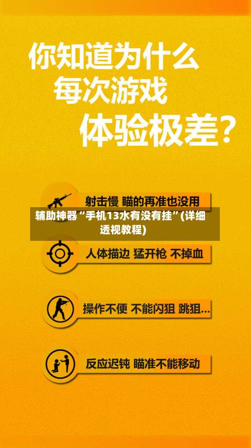 辅助神器“手机13水有没有挂”(详细透视教程)-第3张图片