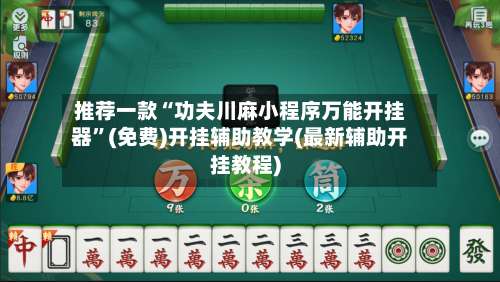 推荐一款“功夫川麻小程序万能开挂器”(免费)开挂辅助教学(最新辅助开挂教程)-第1张图片