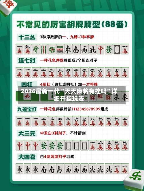 2026最新一代“天天麻将有挂吗”详细开挂玩法-第1张图片