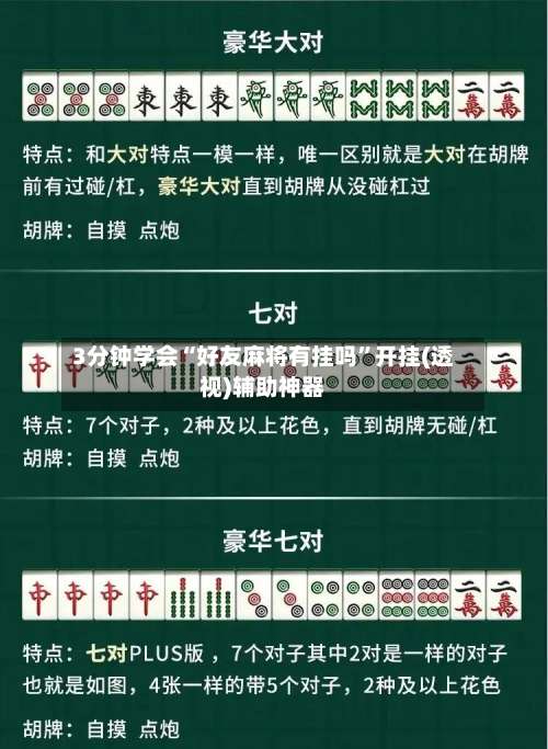 3分钟学会“好友麻将有挂吗	”开挂(透视)辅助神器-第2张图片