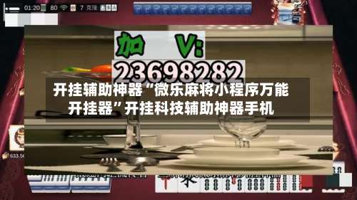 开挂辅助神器“微乐麻将小程序万能开挂器”开挂科技辅助神器手机-第2张图片