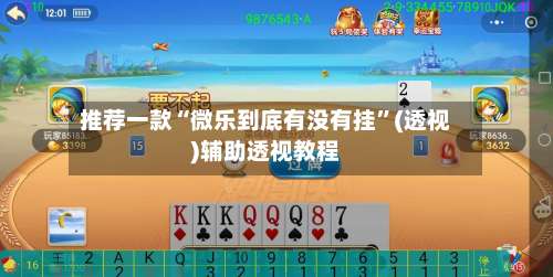 推荐一款“微乐到底有没有挂	”(透视)辅助透视教程-第1张图片