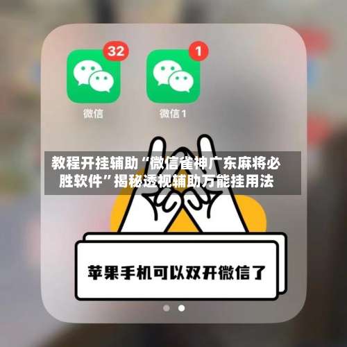 教程开挂辅助“微信雀神广东麻将必胜软件	”揭秘透视辅助万能挂用法-第3张图片