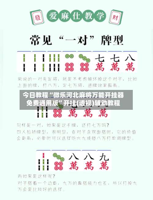 今日教程“微乐河北麻将万能开挂器免费通用版”开挂(透视)辅助教程-第2张图片