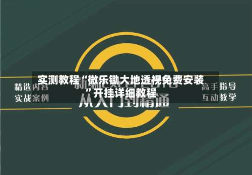 实测教程“微乐锄大地透视免费安装	”开挂详细教程-第1张图片