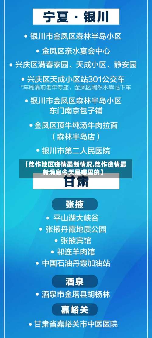 【焦作地区疫情最新情况,焦作疫情最新消息今天是哪里的】-第1张图片