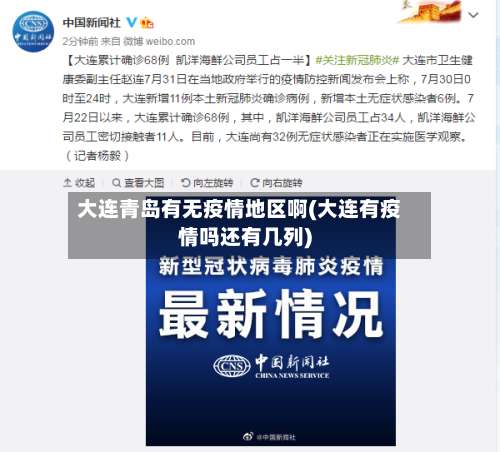 大连青岛有无疫情地区啊(大连有疫情吗还有几列)-第1张图片