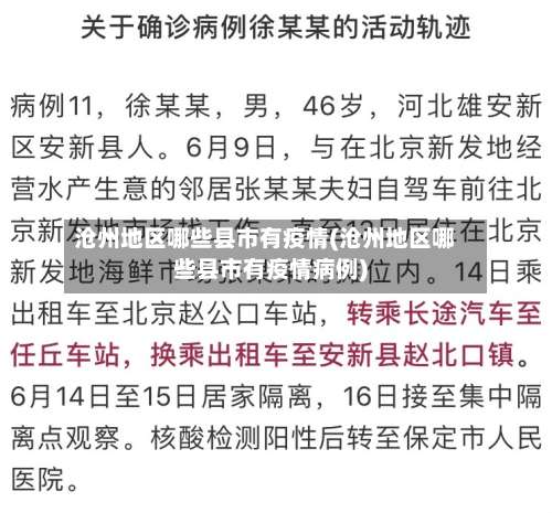 沧州地区哪些县市有疫情(沧州地区哪些县市有疫情病例)-第1张图片