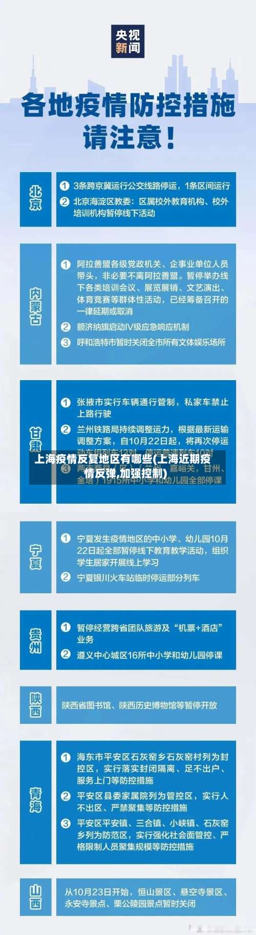上海疫情反复地区有哪些(上海近期疫情反弹,加强控制)-第2张图片