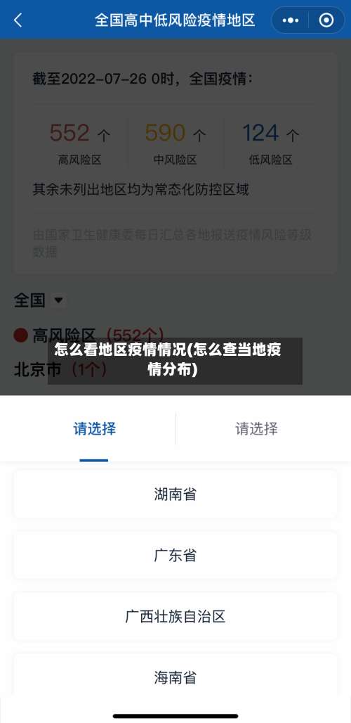 怎么看地区疫情情况(怎么查当地疫情分布)-第1张图片