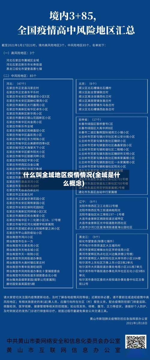 什么叫全域地区疫情情况(全域是什么概念)-第1张图片