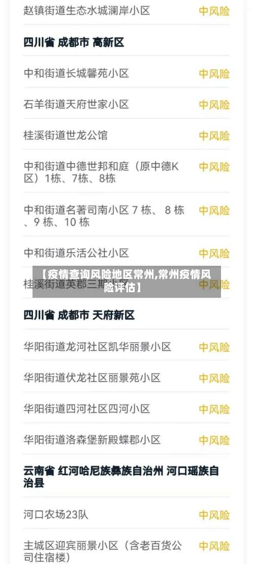 【疫情查询风险地区常州,常州疫情风险评估】-第1张图片