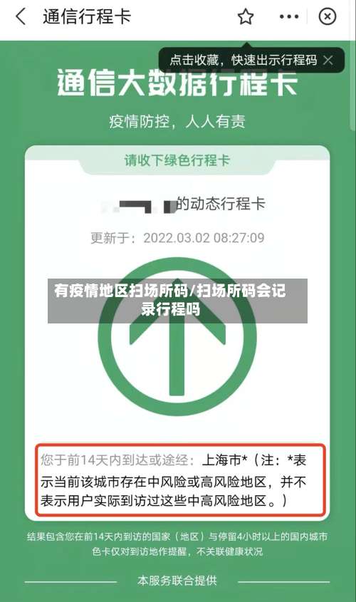 有疫情地区扫场所码/扫场所码会记录行程吗-第2张图片