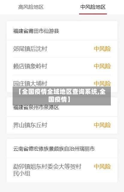 【全国疫情全域地区查询系统,全国疫情】-第1张图片