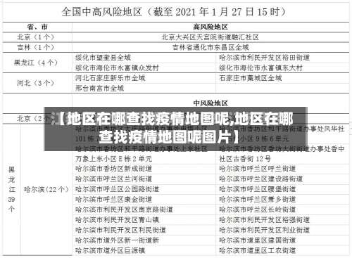 【地区在哪查找疫情地图呢,地区在哪查找疫情地图呢图片】-第3张图片