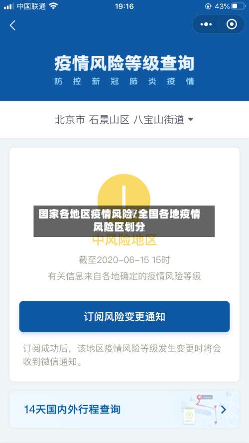国家各地区疫情风险/全国各地疫情风险区划分-第2张图片