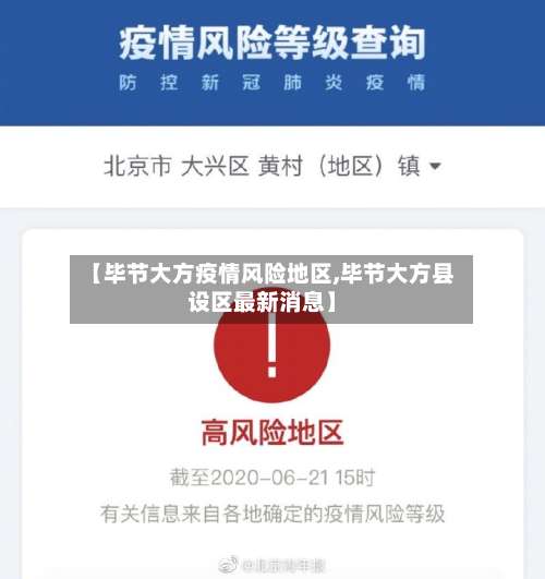 【毕节大方疫情风险地区,毕节大方县设区最新消息】-第1张图片