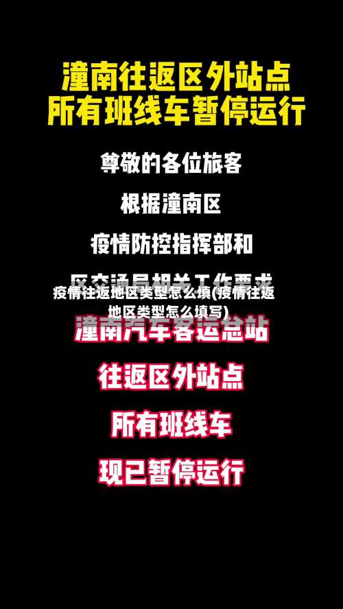 疫情往返地区类型怎么填(疫情往返地区类型怎么填写)-第1张图片