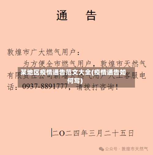 某地区疫情通告范文大全(疫情通告如何写)-第3张图片