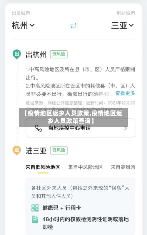 【疫情地区返乡人员政策,疫情地区返乡人员政策查询】-第1张图片