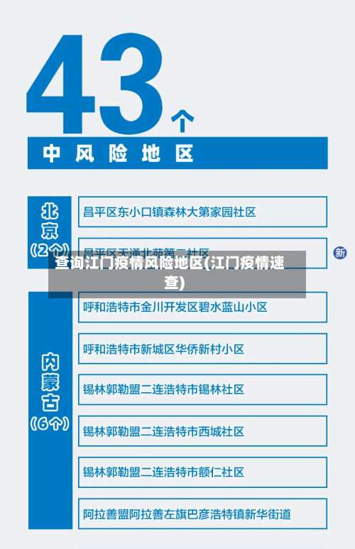 查询江门疫情风险地区(江门疫情速查)-第1张图片