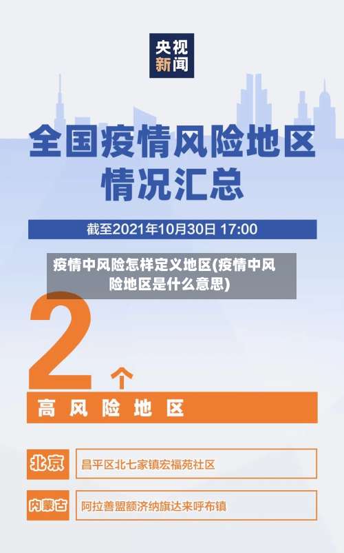 疫情中风险怎样定义地区(疫情中风险地区是什么意思)-第3张图片
