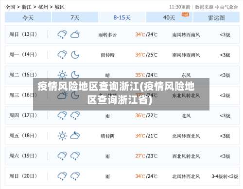 疫情风险地区查询浙江(疫情风险地区查询浙江省)-第3张图片