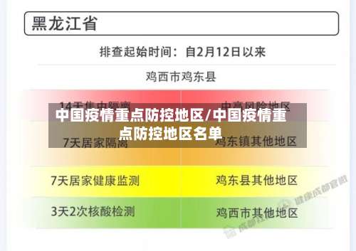 中国疫情重点防控地区/中国疫情重点防控地区名单-第1张图片
