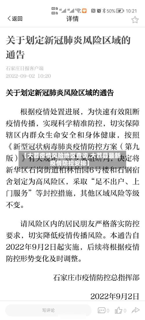 【大荔疫情风险地区查询,大荔县最新疫情防控安排】-第1张图片