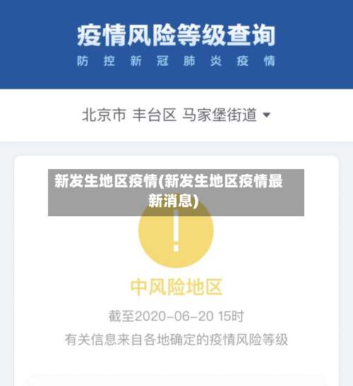 新发生地区疫情(新发生地区疫情最新消息)-第3张图片