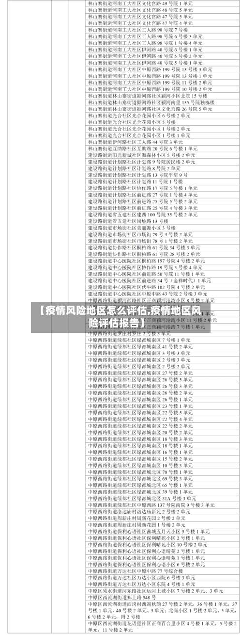 【疫情风险地区怎么评估,疫情地区风险评估报告】-第2张图片