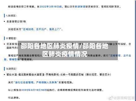 邵阳各地区肺炎疫情/邵阳各地区肺炎疫情情况-第1张图片